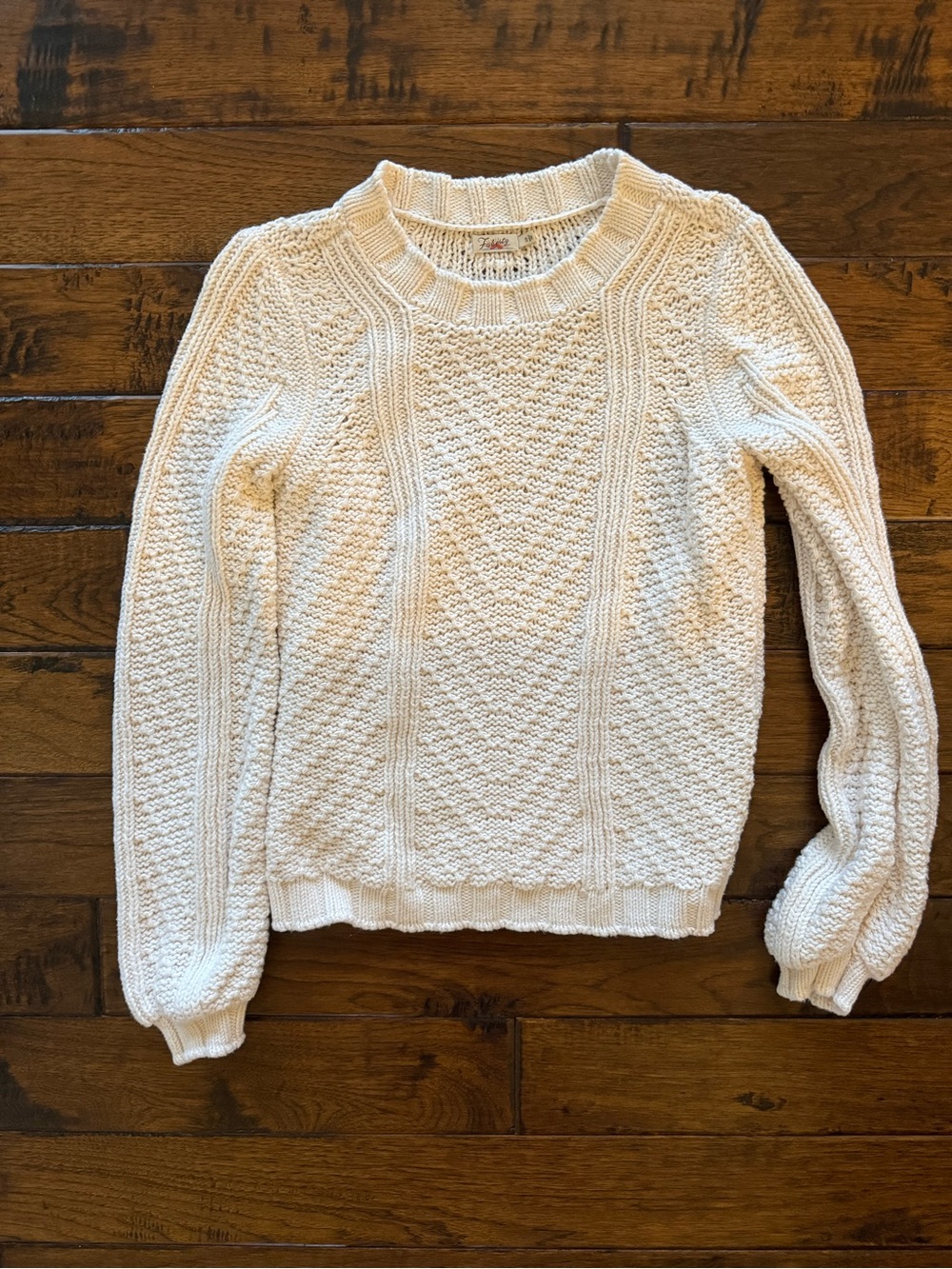 Faherty Cotton Cable Crew Women's Sweater